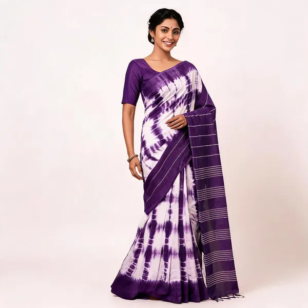 Purple_Malwari_Cotton_Shibori_Saree_For_Women