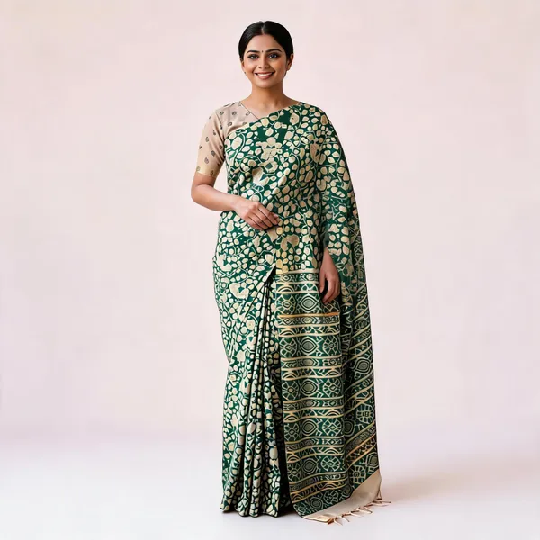 Green_Pure_Malwari_Cotton_Kalamkari_Print_Saree_For_Women