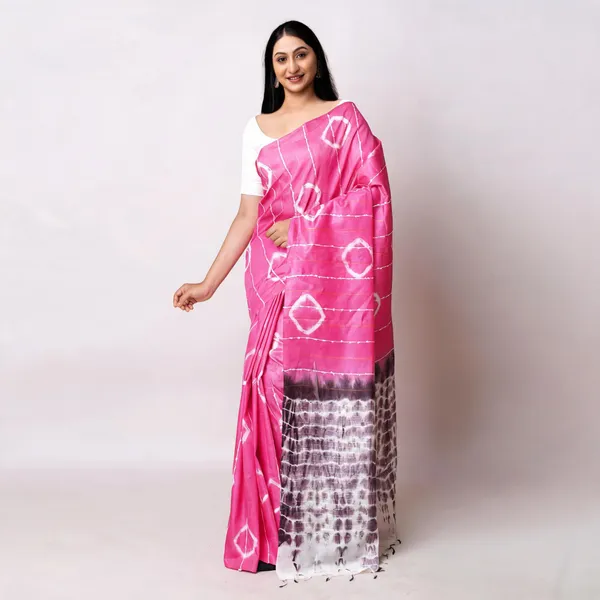 Pink_Katan_Staple_Shibori_Saree_For_Women