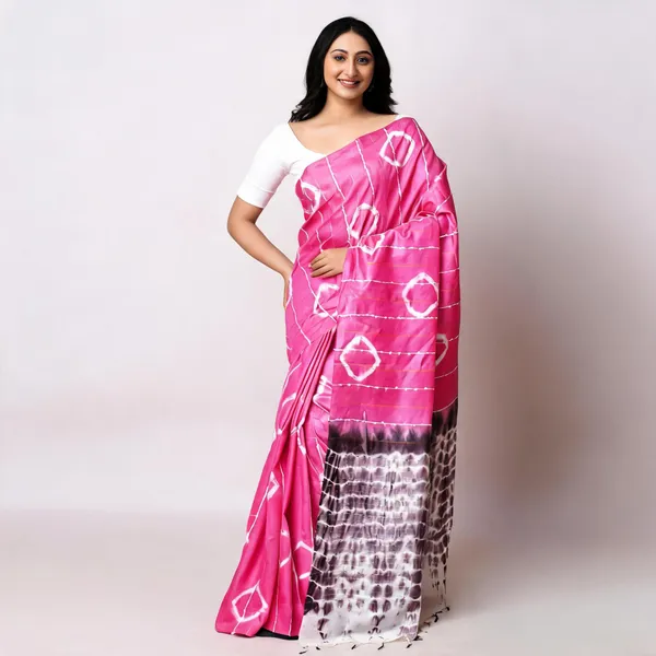 Pink_Katan_Staple_Shibori_Saree_For_Women