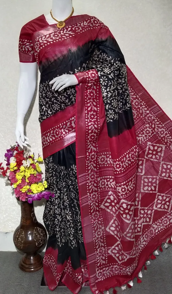 cotton_linen_batik_print_saree