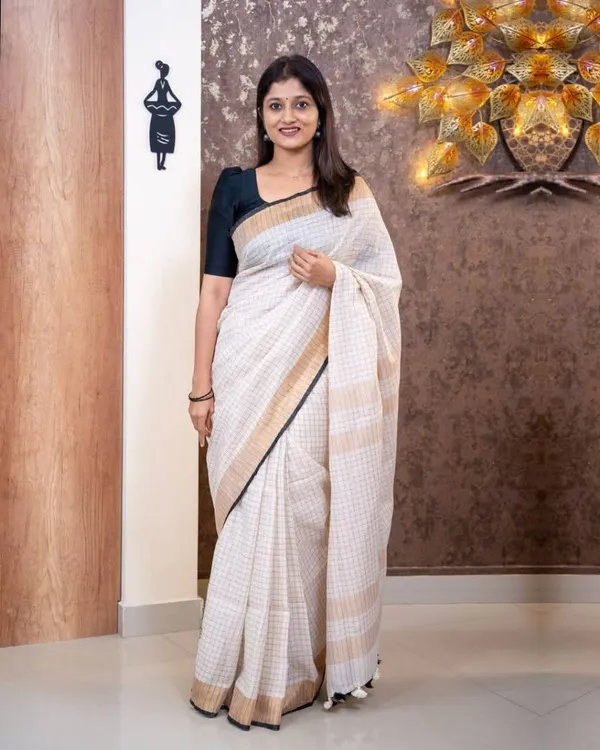 pure_linen_by_linen_mini_check_Saree