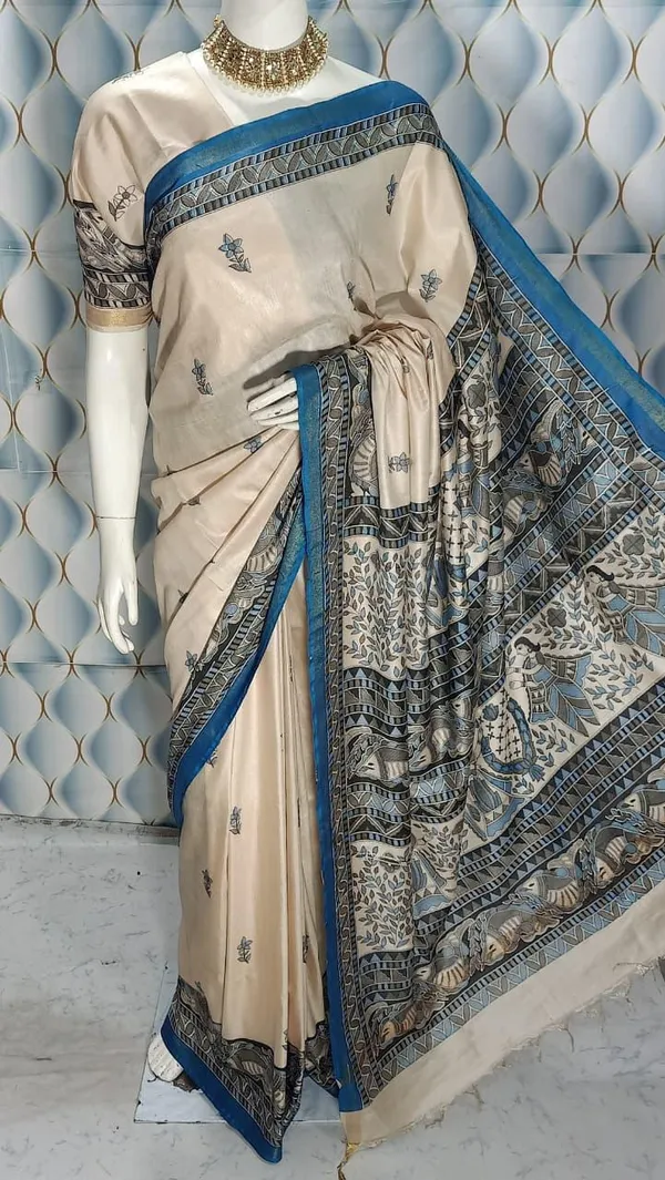 Malwari_Silk_Ajrak_Print_Saree_For_Women