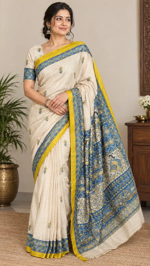 Malwari_Silk_Ajrak_Print_Saree_For_Women