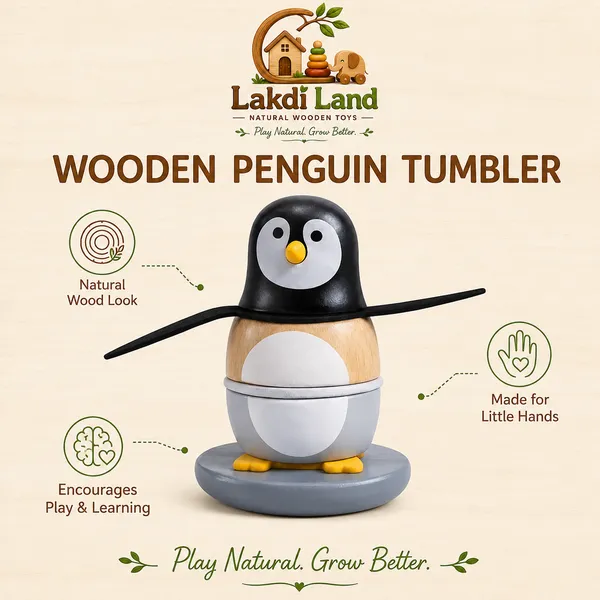 Wooden_Penguin_Tumbler_Toy
