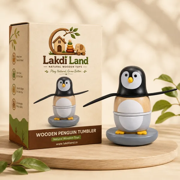 Wooden_Penguin_Tumbler_Toy
