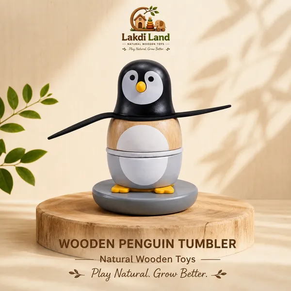 Wooden_Penguin_Tumbler_Toy