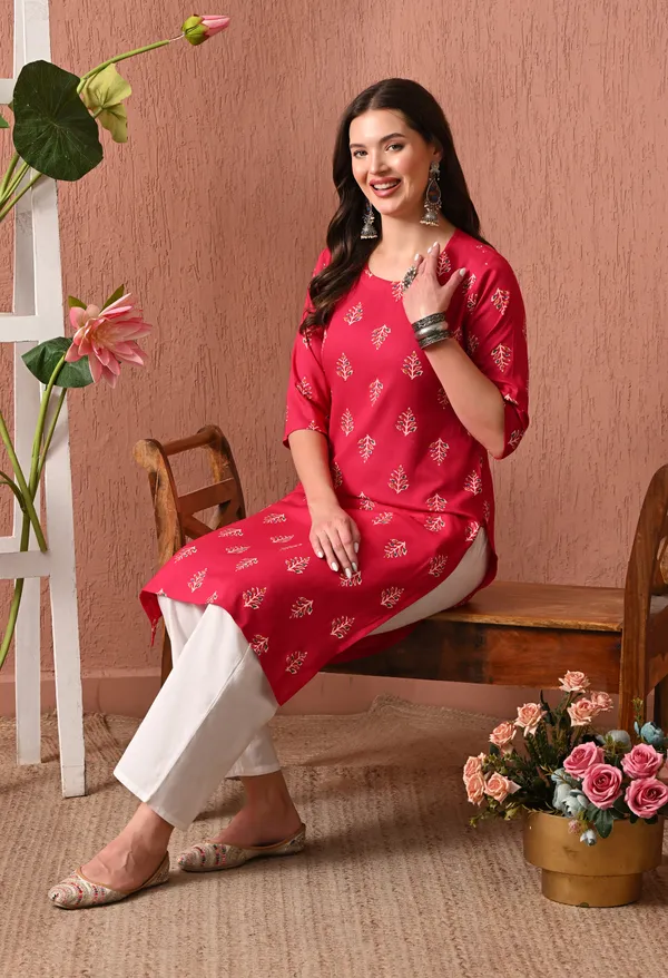 Pink_Rayon_Straight_Printed_Kurta_For_Women