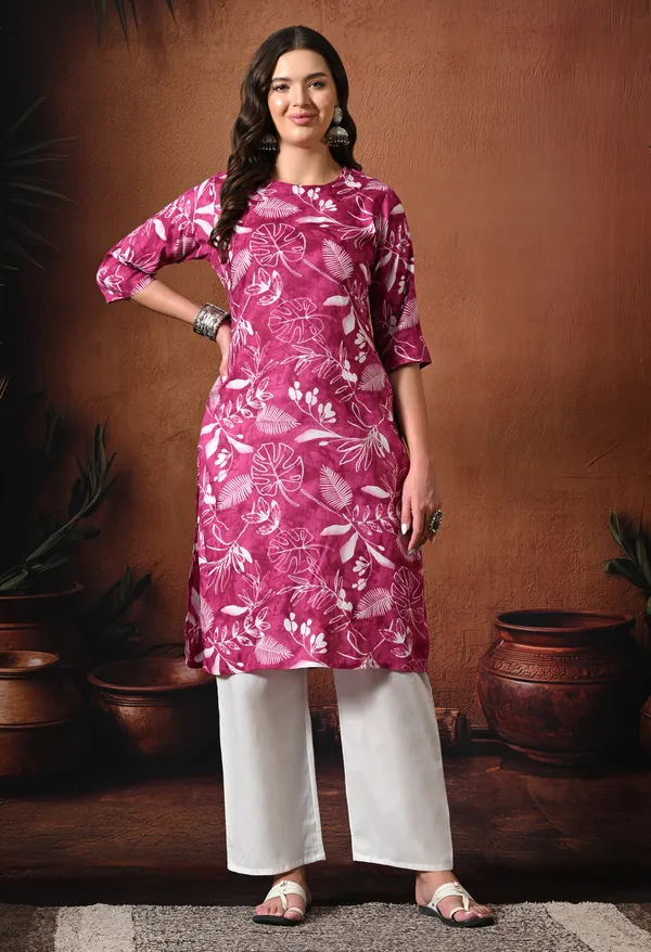 White_Rayon_Wide_Leg_Cropped_Pant_For_Women