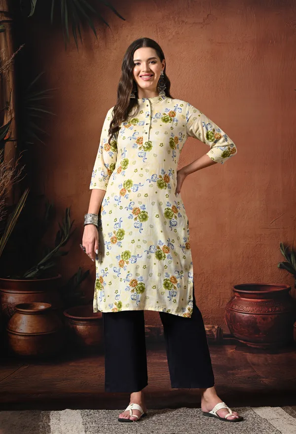 Black_Rayon_Wide_Leg_Ankle-Length_Pant_For_Women