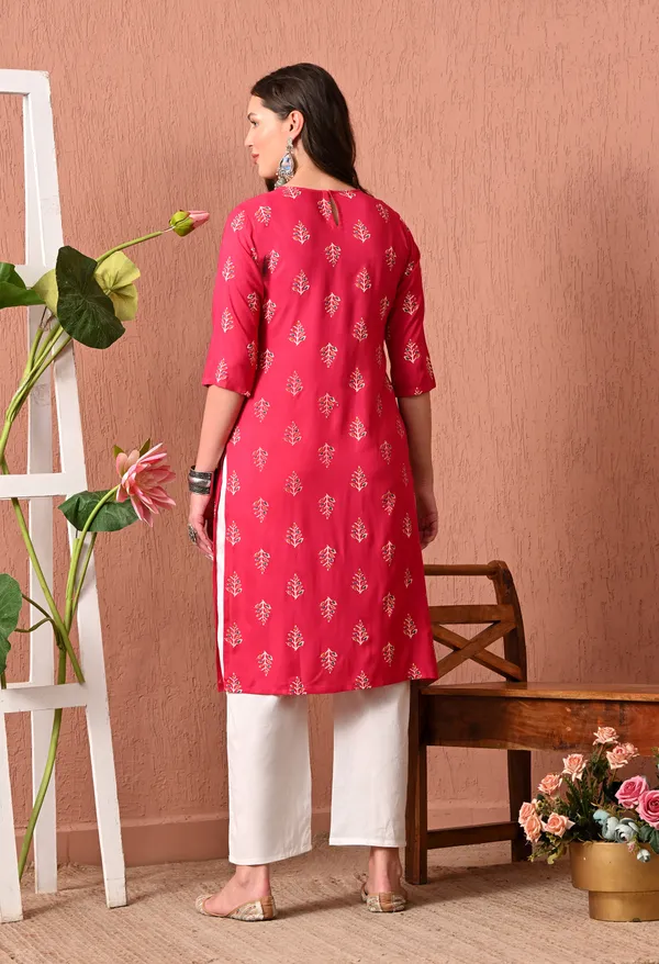 Pink_Rayon_Straight_Printed_Kurta_For_Women