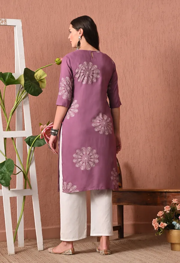 Purple_Rayon_Straight_Floral_Print_Kurta_For_Women
