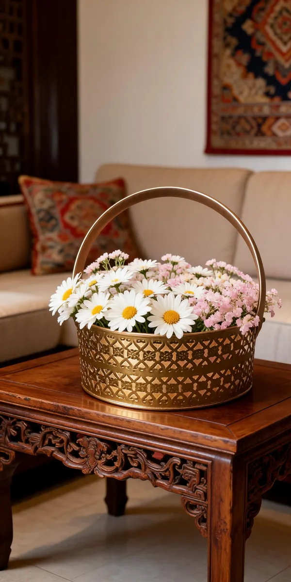 Metal_Decorative_Gold_Flower_Basket