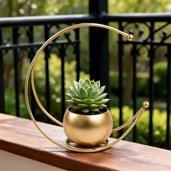 Metal_Decorative_Gold_Flower_Pot
