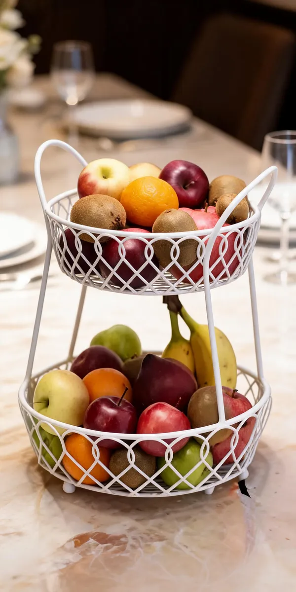 Metal_Decorative_White_Fruit_Basket