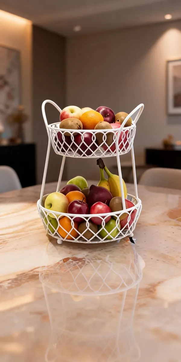 Metal_Decorative_White_Fruit_Basket