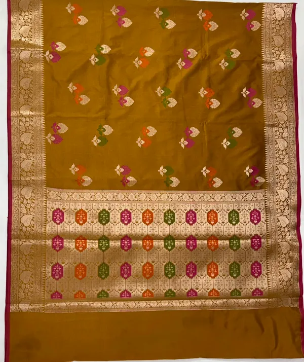 Mustard_Silk_Zari_Saree_For_Women