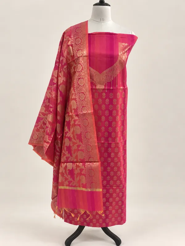 Pink_Woven_Straight_Suit_Set_For_Women