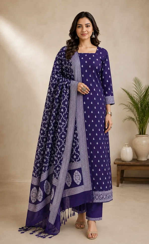 Purple_Printed_Straight_Kurta_Set_For_Women