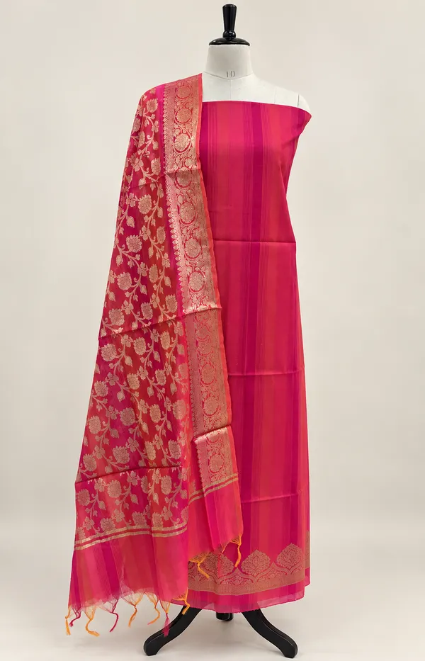 Pink_Woven_Straight_Suit_Set_for_Women