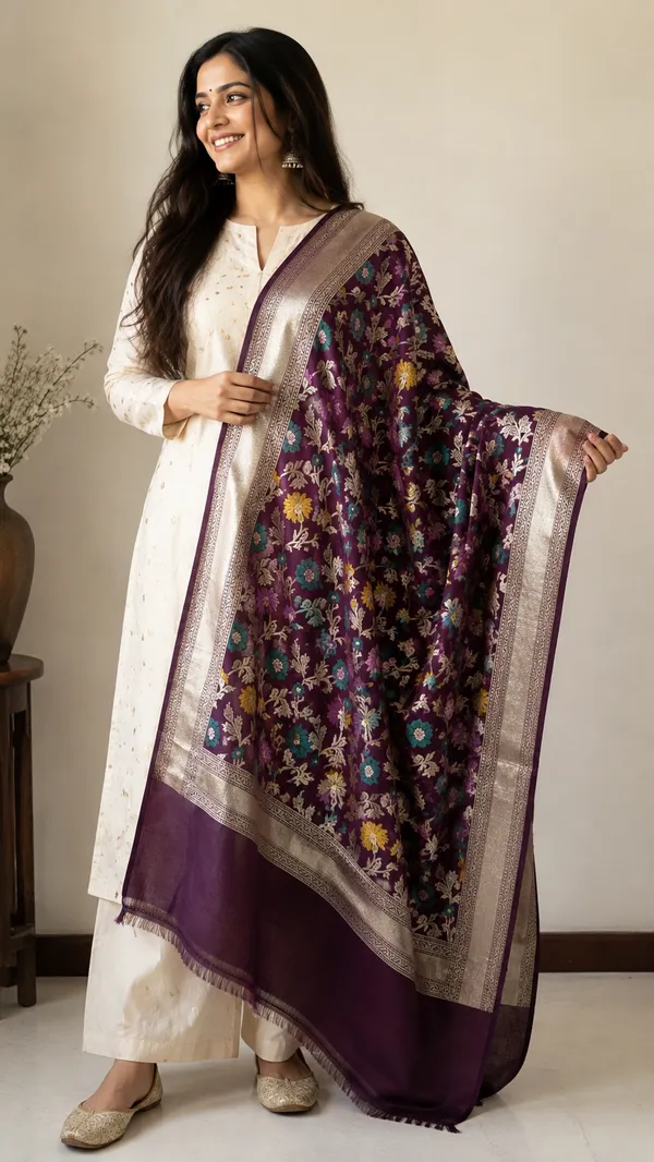 Purple_Floral_Printed_Dupatta_for_Women