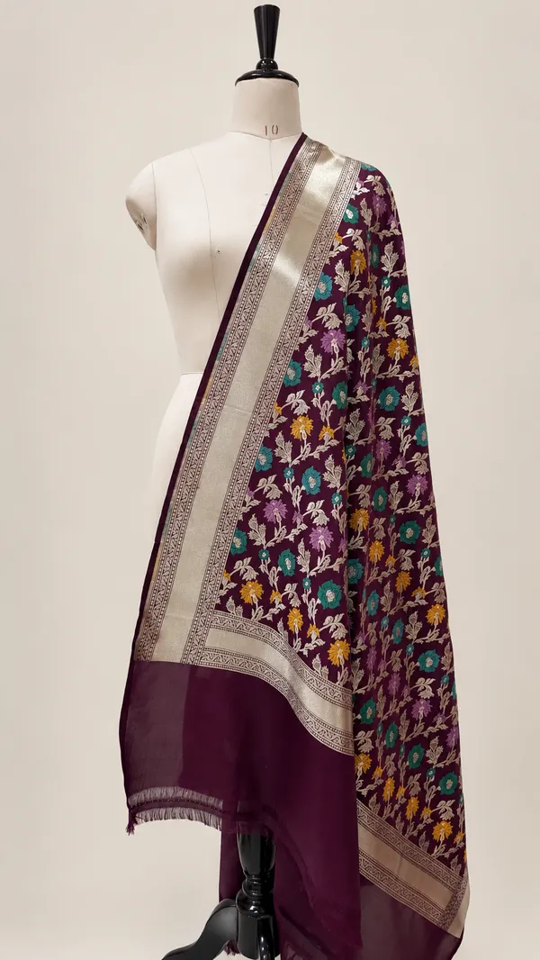 Maroon_Floral_Print_Dupatta_for_Women