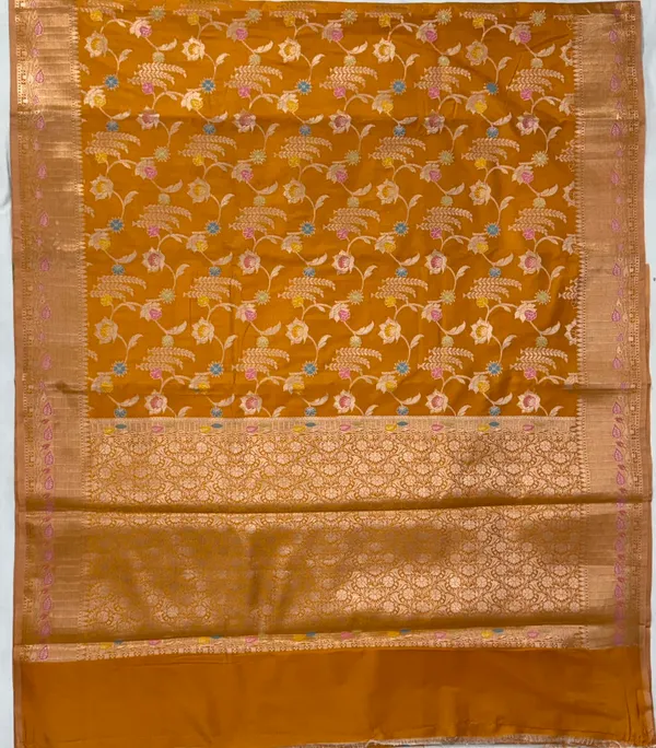 Mustard_Silk_Floral_Zari_Saree_For_Women