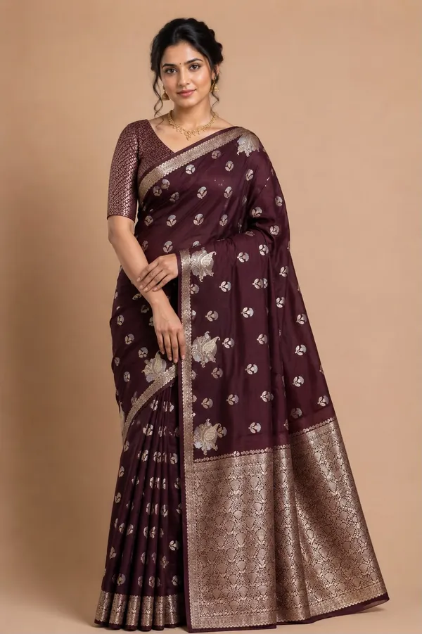 Maroon_Art_Dupion_Silk_Woven_Saree_For_Women