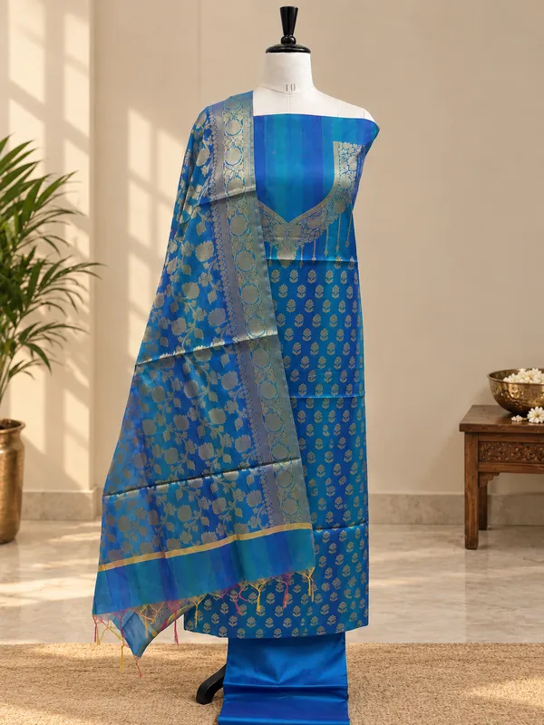 Blue_Printed_Straight_Kurta_Set_With_Dupatta_For_Women