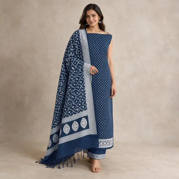 Blue_Printed_Straight_Fit_Kurta_Set_for_Women