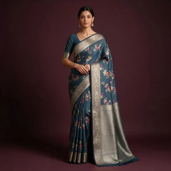 Grey_Zari_Stripe_Saree_For_Women