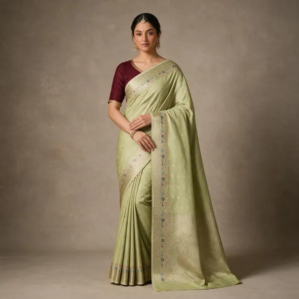 Green_Silk_Woven_Saree_For_Women