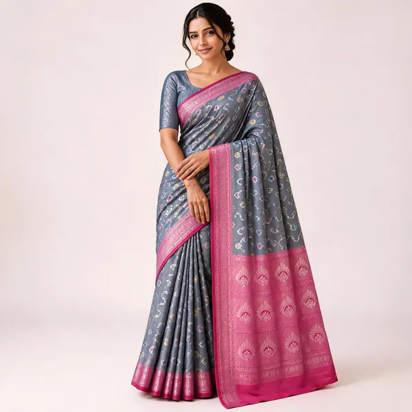 Grey_Art_Silk_Woven_Saree_For_Women