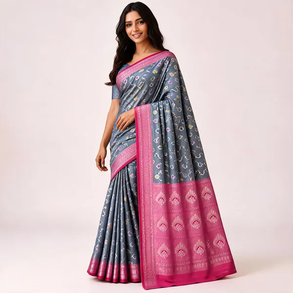 Grey_Art_Silk_Woven_Saree_For_Women