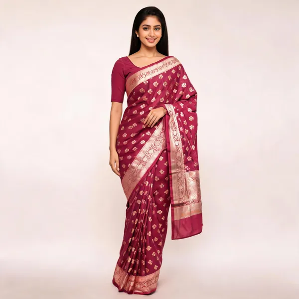 Magenta_Art_Moonga_Silk_Woven_Zari_Saree_For_Women