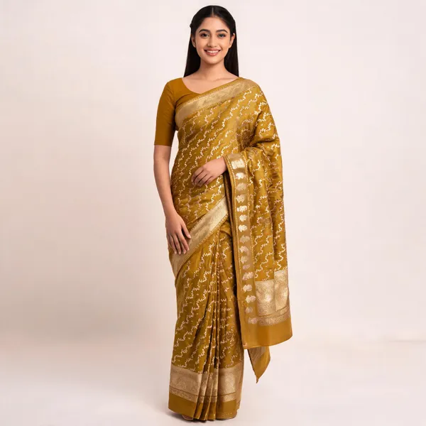 Mustard_Art_Dupion_Silk_Woven_Zari_Motifs_Saree_For_Women