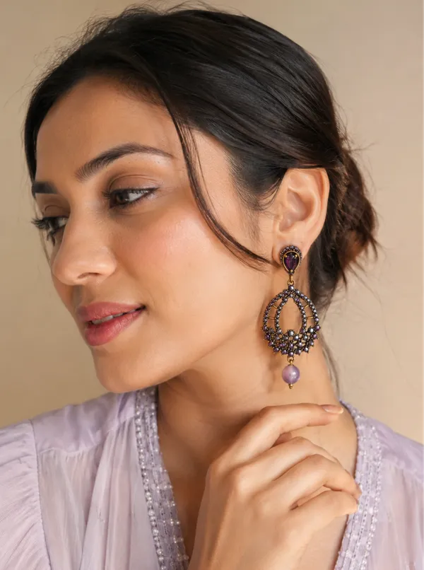 The_Royal_Peacock_Multicolour_Silver_Toned_Jhumkas