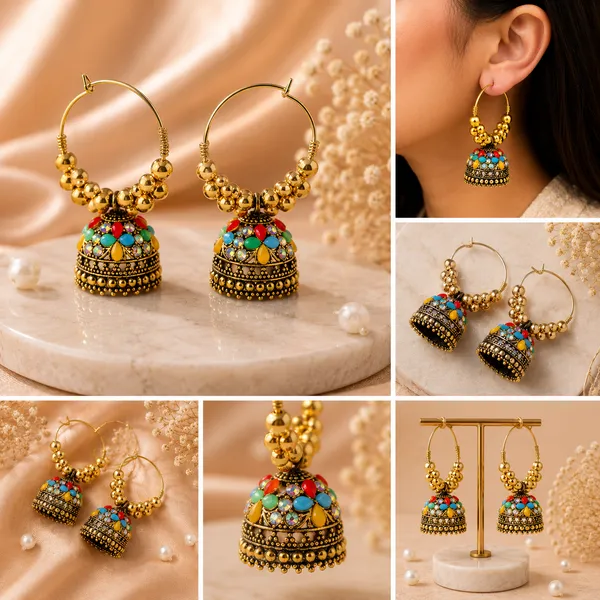 Gold_Tone_Multicolour_Beaded_Jhumka_Earrings_for_Women
