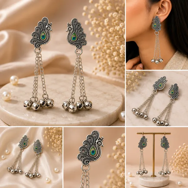 Silver_Peacock_Drop_Earrings_for_Women