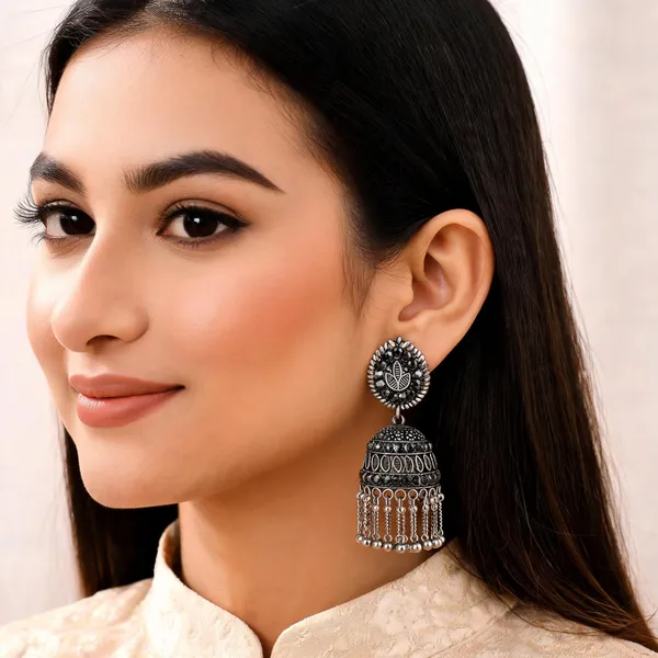Grey_Alloy_Earrings_For_Women