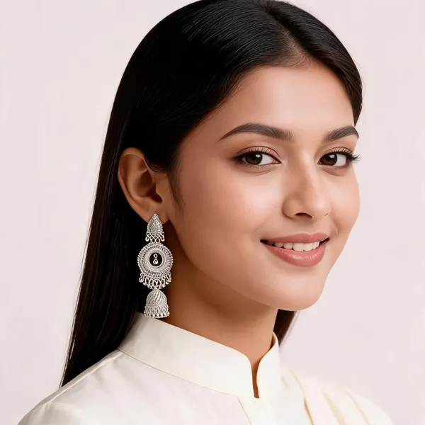 White_Alloy_Earrings_For_Women