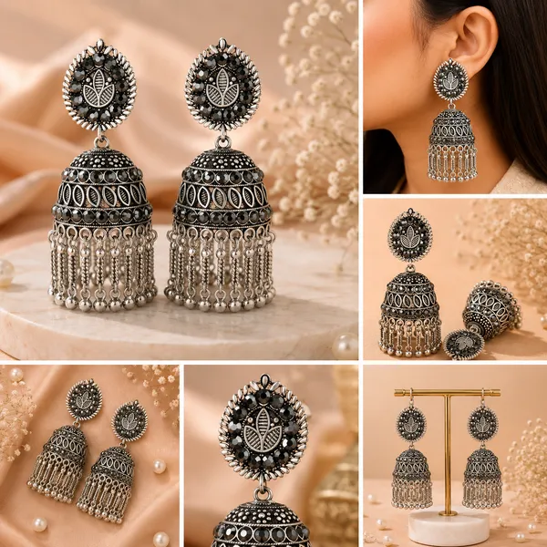 Oxidized_Silver_Tone_Peacock_Jhumka_Earrings_for_Women