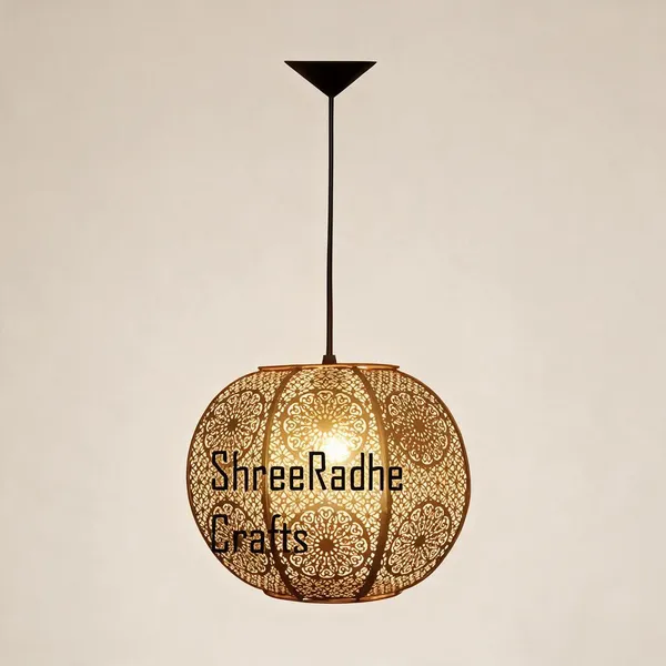 Metal_Traditional_Floral_Pattern_Pendant_Light
