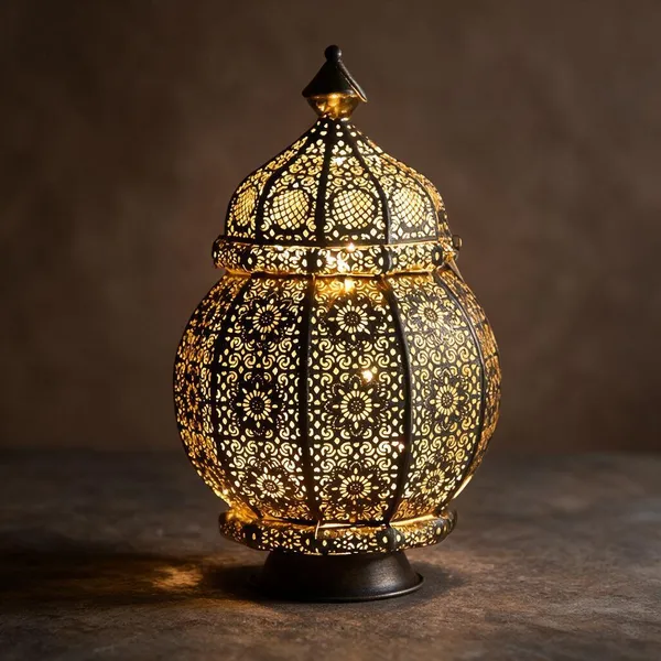 Metal_Moroccan_Floral_Pattern_Lantern_Lamp