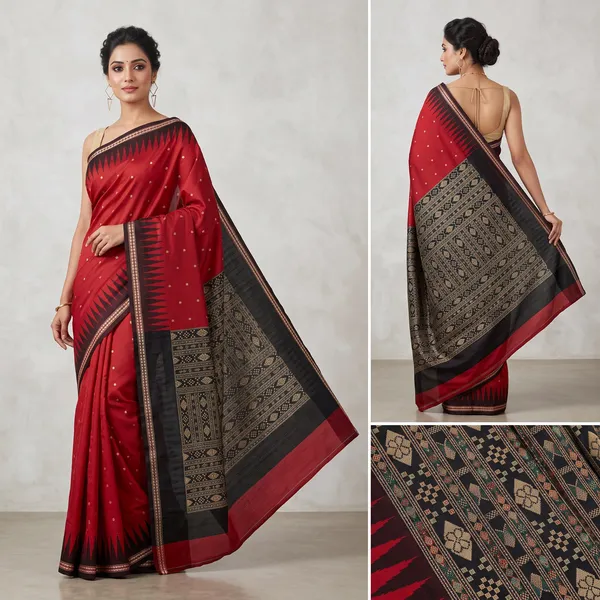 Maroon_Art_Silk_Sambalpuri_Traditional_Saree_For_Women