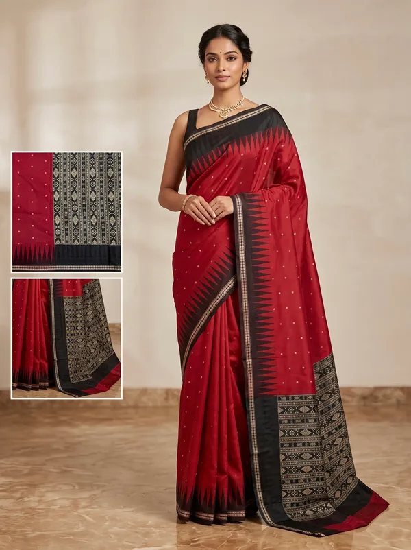 Maroon_Art_Silk_Sambalpuri_Traditional_Saree_For_Women