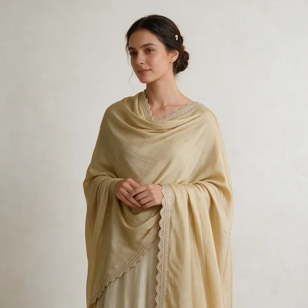 Beige_Sheer_Scalloped_Edge_Cutwork_Dupatta_For_Women