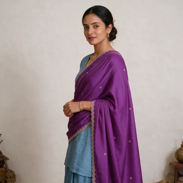 Purple_Embellished_Cutwork_Dupatta_For_Women