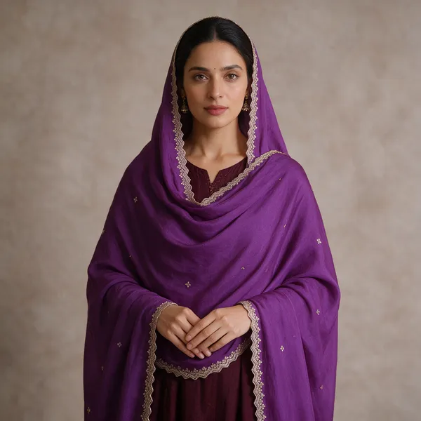 Purple_Embellished_Cutwork_Dupatta_For_Women