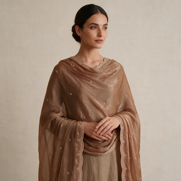 Brown_Embroidered_Scalloped_Edge_Cutwork_Dupatta_For_Women